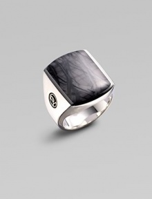Smooth lines in polished sterling silver are cushioned in stunning, Picasso jasper limestone that metamorphasizes over time to create its distinct design. Side logo detail Sterling silver Imported Smooth lines in polished sterling silver are cushioned in stunning, Picasso jasper limestone that metamorphasizes over time to create its distinct design. Side logo detail Sterling silver Imported