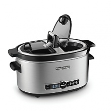 An advanced temperature management system ensures that food stays moist and tender and its four programmable settings (low, medium, high, keep warm) allow for flexible cooking and serving. Plus, a unique oval shaped design offers more space for cooking roasts and poultry An advanced temperature management system ensures that food stays moist and tender and its four programmable settings (low, medium, high, keep warm) allow for flexible cooking and serving. Plus, a unique oval shaped design offers more space for cooking roasts and poultry