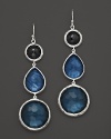 Onyx and faceted doublets of mother-of-pearl and clear quartz in sterling silver from Ippolita's Forest Wonderland collection.