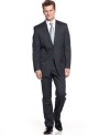 A classic staple for every man, this Michael by Michael Kors charcoal stripe suit will never let you down.