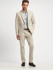 The trousers every man should own, beautifully cut from soft twill cotton that looks as good as it feels. Side slash, back welt pocketsInseam, about 3595% cotton/5% polyesterDry cleanImported