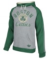 Keep warm as you cheer and rant for the Boston Celtics in this pullover hoodie by adidas.