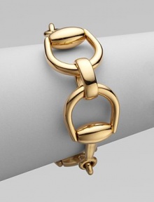 From the Horsebit Collection. A stunning piece that features a horsebit motif in radiant 18k gold. 18k goldHinged clasp closureLength, about 7Made in Italy From the Horsebit Collection. A stunning piece that features a horsebit motif in radiant 18k gold. 18k goldHinged clasp closureLength, about 7Made in Italy
