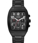 Dress up or down with this casual chronograph watch from GUESS.