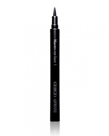 A long-lasting, water-based liquid eyeliner with a tapered pen tip that provides ultimate application precision. This unique calligraphic tool produces sharp contrast and definition to the eyes. The matte black liquid shade creates a sultry and dramatic look. A long-lasting, water-based liquid eyeliner with a tapered pen tip that provides ultimate application precision. This unique calligraphic tool produces sharp contrast and definition to the eyes. The matte black liquid shade creates a sultry and dramatic look.