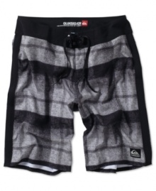This season, Quiksilver board shorts feature a fit that hits that sweet spot between baring and baggy. Also new: Sports-friendly details like four-way stretch fabric, Lycra at the inside front rise, and flexible seaming. This season, Quiksilver board shorts feature a fit that hits that sweet spot between baring and baggy. Also new: Sports-friendly details like four-way stretch fabric, Lycra at the inside front rise, and flexible seaming.