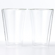 Handmade by expert artisans, this insulated, double-wall glassware is made from a lightweight borosilicate glass that is just as strong as typical glassware. Resistant to temperature swings, it keeps both warm drinks and cool drinks at just the right temperature. Because beverages are held entirely by the inner wall, there's no condensation-so no need for a coaster. Handmade by expert artisans, this insulated, double-wall glassware is made from a lightweight borosilicate glass that is just as strong as typical glassware. Resistant to temperature swings, it keeps both warm drinks and cool drinks at just the right temperature. Because beverages are held entirely by the inner wall, there's no condensation-so no need for a coaster.