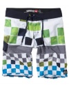 Go bold at the beach. These board shorts from Quiksilver are ready to hit the sand and surf.