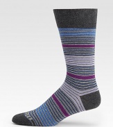 Multicolored stripes knitted from a generous cotton blend will be a colorful and comfortable addition to your wardrobe collection.Mid-calf heightCotton/polyamide/elastaneMachine washImported