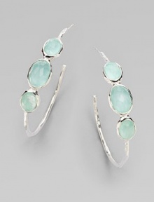 EXCLUSIVELY AT SAKS. From the Wonderland Collection. Three graceful ovals of faceted crystal with aqua accents, set in polished sterling silver.Crystal and clear quartz Sterling silver Diameter, about 1½ Post back Imported EXCLUSIVELY AT SAKS. From the Wonderland Collection. Three graceful ovals of faceted crystal with aqua accents, set in polished sterling silver.Crystal and clear quartz Sterling silver Diameter, about 1½ Post back Imported