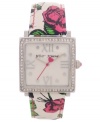 Roses are red, this Betsey Johnson watch is for you! With a sweet rose print, this darling design pretties up your everyday look.