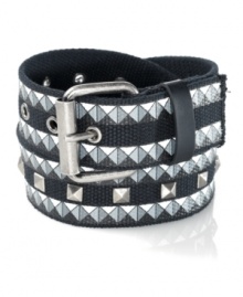 Take a shine to a new look. This studded belt from American Rag gives any outfit rock-and-roll edge. Take a shine to a new look. This studded belt from American Rag gives any outfit rock-and-roll edge.