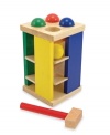 Take their motor skills to new heights. Pounding colored balls through holes on this tower from Melissa and Doug will entertain them while helping them develop their skills at the same time.