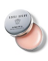 Specially formulated with Wheat Germ and Olive Oil, this comfortable, non-greasy lip balm immediately goes to work comforting and protecting lips. Wear alone for a natural look with Creamy Lip Liner or Lip Gloss. Bobbi Brown Lip Balm SPF 15 comes in a sleek and portable polished silver tin.Apply Hydrating Eye Cream and use a toothbrush to gently exfoliate dry, flaky skin. For a touch of conditioning color apply SPF 15 Lip Shine instead of lip balm.