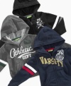 With these fleece hoodies from Greendog he'll be heading out in style. Super-fun and cool graphics make these stand out from the rest.