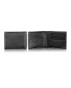 Soft, full-grain Napa leather brings a luxurious touch to your every day with this superior double bi-fold wallet from Tumi.