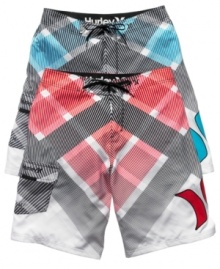 Diamond in the rough. Find the treasures of comfort and style in these board shorts from Hurley. Diamond in the rough. Find the treasures of comfort and style in these board shorts from Hurley.