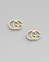 The famous interlocking double G, crafted into stunning studs of 18k yellow gold.18k yellow gold Width, about ½ Post back Made in Italy