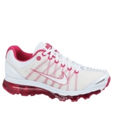 Need another reason to get out and hit the pavement? The Air Max 2009 sneakers by Nike are reason enough with their plush cushioning and durable outsole for traction. Need another reason to get out and hit the pavement? The Air Max 2009 sneakers by Nike are reason enough with their plush cushioning and durable outsole for traction.