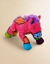 Adorned with an artful patchwork of vibrant patterns, this cheery pony will be your little one's cuddly new best friend.17W X 6.2W X 17HCottonWashable surfaceRecommended for ages 0+Imported