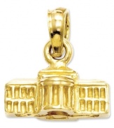 The White House makes an iconic addition to your charm collection. Crafted in 14k gold. Chain not included. Approximate length: 1/2 inch. Approximate width: 1/2 inch.