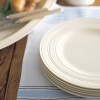 The distinctive style of one of Britain's best known designers comes shining through in the Jasper Conran at Wedgwood Casual Collection. The collection features cream and pale blue glazes on beautifully sculpted earthenware.