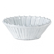 Handmade from Venetian terra marrone, or brown clay, this white cereal bowl brings a note of rustic elegance to your dining table. Handmade from Venetian terra marrone, or brown clay, this white cereal bowl brings a note of rustic elegance to your dining table.