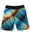 With sleek surfer style, these board shorts from O'Neill shake up your casual wardrobe in a cool way.