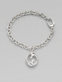 From the Gucci 1973 Collection. A simply chic design with an iconic GG charm on a sleek link chain. Sterling silverLength, about 7Lobster clasp closureMade in Italy From the Gucci 1973 Collection. A simply chic design with an iconic GG charm on a sleek link chain. Sterling silverLength, about 7Lobster clasp closureMade in Italy