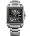 Ageless sophistication in structured steel: a dress timepiece from Hugo Boss.