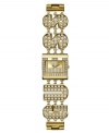 A stunning timepiece featuring unabashed glamour in signature GUESS style.