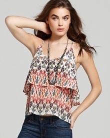 Aqua Cami - Tiered Floral Aqua Cami - Tiered Floral