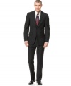 Eternally in style. Let this black suit from Kenneth Cole Reaction be your standard for years to come.