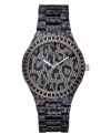 Jump on the animal print trend with this eye-catching watch from GUESS.