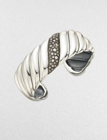 From the Cable Wrap Collection. This iconic style features a center band of pavé diamonds. Diamonds, .57 tcw Sterling silver Diameter, about 2¼ Imported From the Cable Wrap Collection. This iconic style features a center band of pavé diamonds. Diamonds, .57 tcw Sterling silver Diameter, about 2¼ Imported