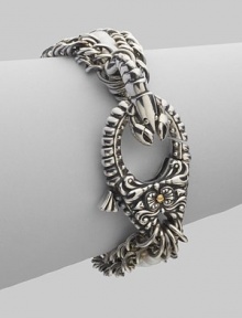 From the Jewels Verne Collection. An ornately crafted sterling silver design with pearl and yellow goldplated accents.Pearl Sterling silver Yellow goldplated Length, about 8½ Lobster clasp closure Imported From the Jewels Verne Collection. An ornately crafted sterling silver design with pearl and yellow goldplated accents.Pearl Sterling silver Yellow goldplated Length, about 8½ Lobster clasp closure Imported