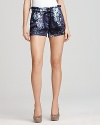 Edun Shorts - Glass Print Pleated