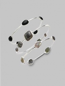 From the Scultura Collection. Distinctive 5-stone bracelet of labradorite stones with diamond accents adding a hint of sparkle.Labradorite Diamonds, 0.25 tcw Sterling silver Diameter, about 2½ Imported From the Scultura Collection. Distinctive 5-stone bracelet of labradorite stones with diamond accents adding a hint of sparkle.Labradorite Diamonds, 0.25 tcw Sterling silver Diameter, about 2½ Imported