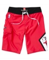 Chicago Bulls fans, show your support in style with these cool Quiksilver NBA board shorts.