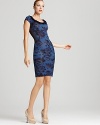 Zac Posen Dress - Cap Sleeve Floral Printed