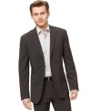 Look lean. This Calvin Klein BODY blazer has the slim, streamlined fit you want for the best look you can get.