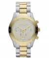 Stay gold with this handsome chronograph watch from Michael Kors.