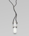 Keep up with the times in this unique hourglass pendant on a link chain. Sterling silverLength, about 22½Pendant size, about 2½Slip-on styleImported 