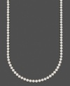 Pure elegance in polished pearl. Belle de Mer necklace features A+ Akoya cultured pearls (6-6-1/2 mm) set in 14k gold. Approximate length: 20 inches.