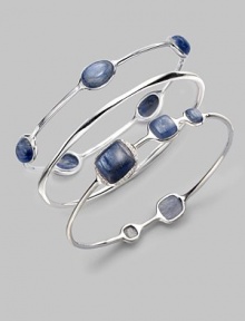 From the Scultura Collection. A delicately crafted piece with five kyanite cabochon stations to create a wonderfully unique style. Sterling silverKyanite cabochonsSlip-on styleDiameter, about 2¾Imported From the Scultura Collection. A delicately crafted piece with five kyanite cabochon stations to create a wonderfully unique style. Sterling silverKyanite cabochonsSlip-on styleDiameter, about 2¾Imported