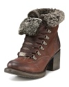 Lined in plush, genuine shearling, the Frye Vera Hiker boots offer elements of rugged style with a stylish spin.