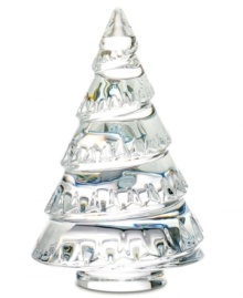 A beautiful sight, Baccarat's Chamonix tree brings new light to a seasonal icon in sparkling clear crystal.