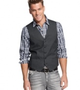 Button up your casual look with this vest from INC International Concepts.