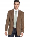 Instantly distinguish your casual wardrobe with this corduroy blazer from Lauren by Ralph Lauren.