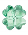 You're in luck. This four-leaf clover figurine is one to treasure, crafted of emerald-green Swarovski crystal with sparkling heart-shaped leaves and faceted cuts.